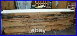 Large Vintage Rustic Industrial Bar Cafe Restaurant Coffee Shop Display Counter