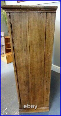 Lovely Antique Vintage Wood Wooden Oak School Pantry Cabinet Cupboard