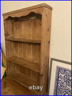 Lovely Small Old Vintage Antique Wooden Slim Dresser With Cupboard