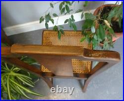 Lovely Vintage Antique Wood Wooden Cane Seat Chair