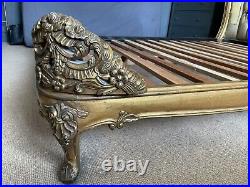 Luxurious Vintage Antique French Louis Style Gold Gilt Bed