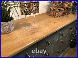 Magnificent Vintage Old Pine Merchants Chest / Bank of Drawers / Sideboard