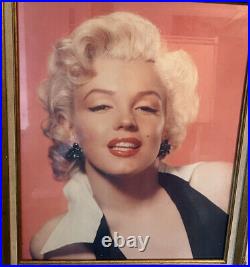 Marilyn Monroe LARGE Wall Art in Golden Antique Frame 19x23 Framed SHIPS FREE