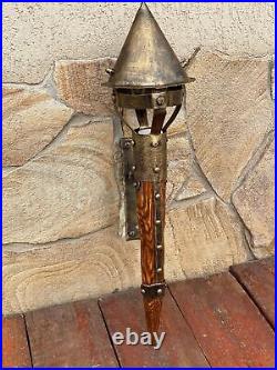Medieval Sconce Castle Viking Antique Lamp Vintage Light Porch