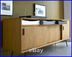 Mid Century Sideboard Vintage Danish Furniture Solid Teak Wood Large Retro Unit