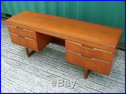 Mid-century vintage teak desk, excellent PC workdesk, Danish style and quality