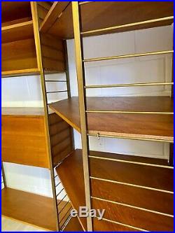 Midcentury Ladderax Staples 1960s Vintage Modular Shelves Bureau delivery avail