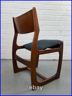 No2 Vintage Portwood Teak Danish Dining Table & 4 Chairs. Retro G Plan Larsen