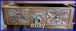 Old Charm Vintage Carved Wood Cabinet 1438mm x 915mm x 480mm