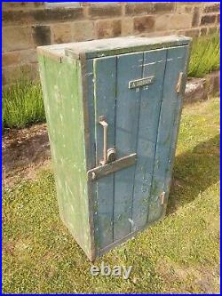 Original Vintage Wooden Locker / Cupboard from Annesley Pit / miners memorabilia