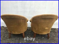 Pair Of Italian Armchairs Retro Mid Century Vintage