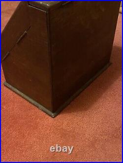 Parkins Gotto Stationary Box Wooden Antique Wood Vintage Collectable