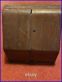 Parkins Gotto Stationary Box Wooden Antique Wood Vintage Collectable