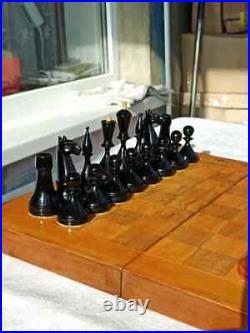 Rare 1950s USSR Soviet Baku Vintage Tournament Chess Wood Antique Old Russian