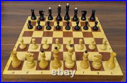 Rare 1970s USSR Soviet Tournament Chess Big Vintage Antique Wood Old Russian (3)
