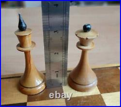 Rare Soviet USSR Chess 1950s Vintage Wood Tournament Antique Old Russian