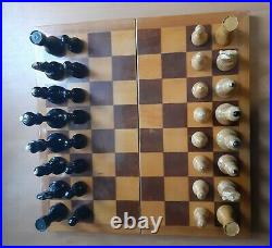 Rare USSR Soviet Chess Vintage Wood Tournament Antique Old King 4 inch