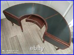 Rare Vintage MID 20th C Hunters Horseshoe Extending Cocktail Coffee Gaming Table