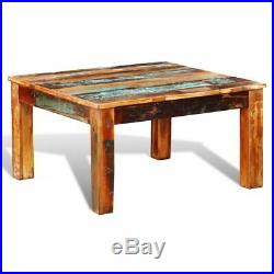 Reclaimed Home Furniture Vintage Wood Square Coffee Table Square Tea Table
