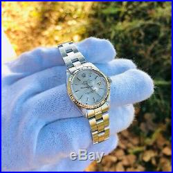 Rolex Datejust 6917 14K White Gold SS 26mm Serviced and Restored 26MM Ladies