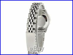 Rolex Datejust Ladies Stainless Steel Watch with Silver Diamond Dial &. 70ct Bezel