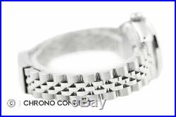 Rolex Ladies Datejust 18K White Gold & Stainless Steel White Diamond Dial Watch