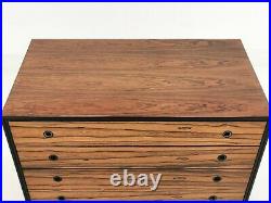 Rosewood Staples Deauville Chest Of Drawers Vintage Mid Century, 1960s