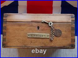 Royal Navy Wooden Sailors Ditty Box