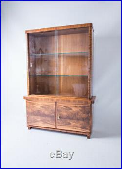 SALE! Vintage Art Deco Glass Display Cabinet, Bookshelf