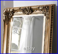 Seville Ornate Vintage Full Length Wall Leaner Mirror Gold 36 x 72 / 92 x 183cm