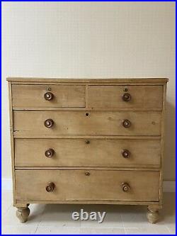 Stunning Antique Victorian Large Chest Of Drawers