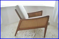 Stunning Vintage Danish Teak & Rattan Hvidt & Molgaard Lounge Chair
