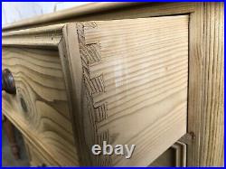 Stunning Vintage Old Pine Chest Of Drawers / Sideboard/ Dresser