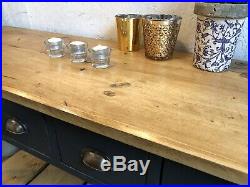 Stunning Vintage Old Pine Console Table/ Hallway Table/ Kitchen Island Unit