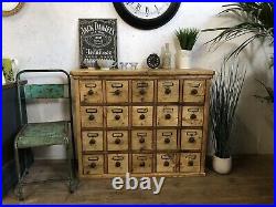 Stunning Vintage Pine Apothecary Chest / Merchants Chest / Multi Drawer Unit