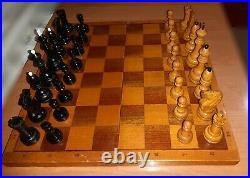 USSR Soviet Tournament Vintage Wood Chess Antique Old Russian
