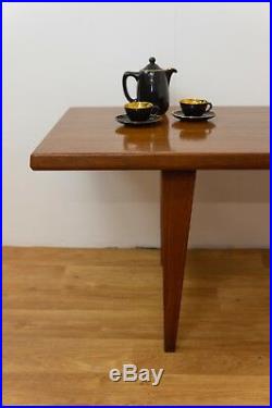 VINTAGE MID CENTURY DANISH TEAK COFFEE TABLE by EDMUND JORGENSEN 1960s