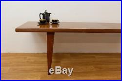 VINTAGE MID CENTURY DANISH TEAK COFFEE TABLE by EDMUND JORGENSEN 1960s