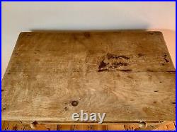 Victorian Antique Pine Console Table Small, Side Table, Desk, Vintage, Rustic