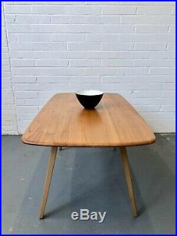 Vintage 1960s Ercol Blonde Plank Dining Table. Retro Danish G Plan. DELIVERY