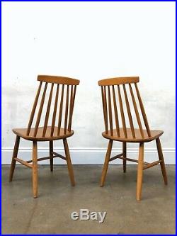 Vintage 60's Farstrup 6 x Teak Stick Back Danish Dining Chairs. Retro. DELIVERY