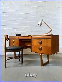 Vintage 60s Nathan Teak Desk. Danish Retro Mid Century G Plan. Home office