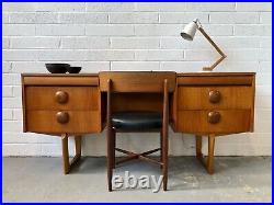 Vintage 60s Nathan Teak Desk. Danish Retro Mid Century G Plan. Home office