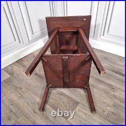 Vintage Antique Arts & Crafts Deco Wood Hall Side Occasional Table Plant Stand