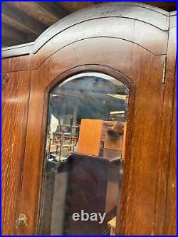 Vintage Antique BCM/HL Large Wooden Wardrobe with Mirror