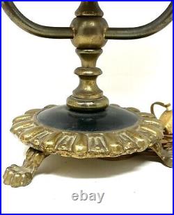 Vintage Antique Bouillotte Lamp Gilded Bronze Style of Maison Charles