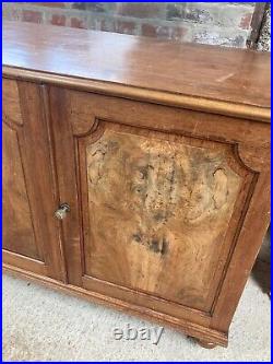 Vintage Antique Brown Wooden Cupboard 2 Doors or TV Unit Stand