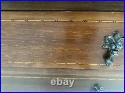 Vintage Antique Brown Wooden Sideboard Cabinet Cupboard with Drawers