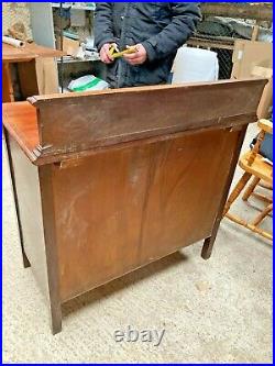 Vintage Antique Brown Wooden Sideboard Cabinet Cupboard with Drawers