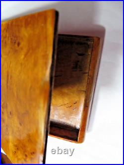 Vintage Antique Burl Wood handmade Case Box